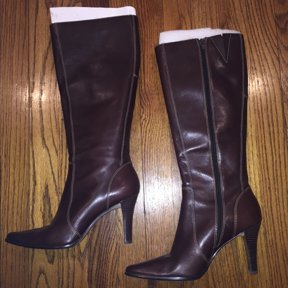 Anne Klein genuine leather boots